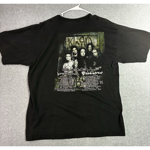 Men’s XL Korn Greatest Hits Tour Shirt Chevelle Instruction Seether Vintage 04’ - Picture 6 of 7
